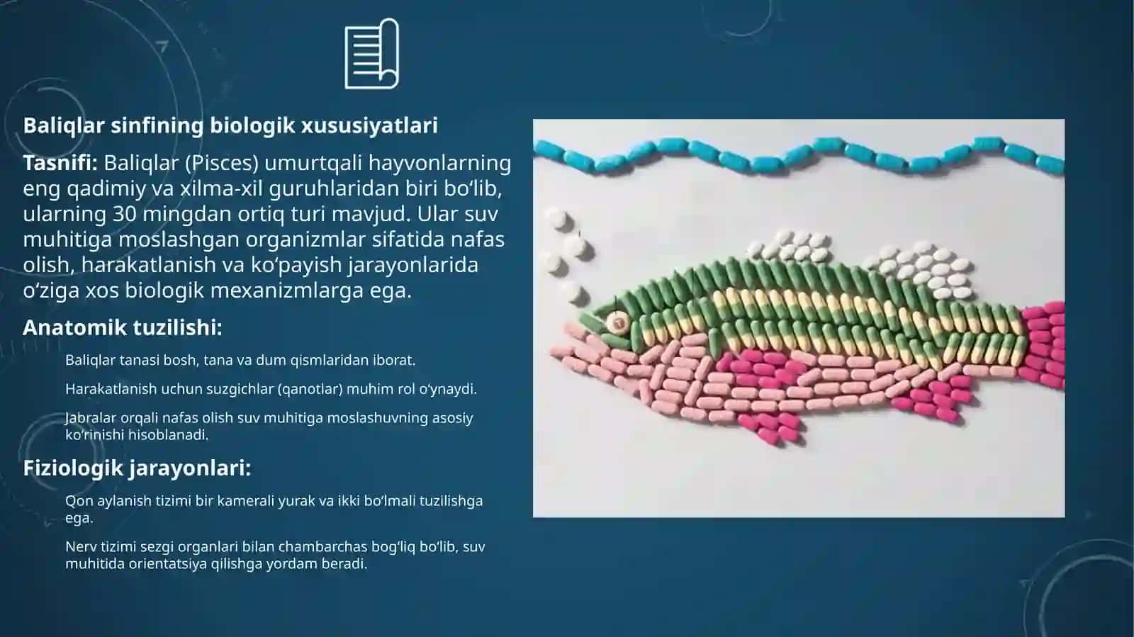 BALIQLAR SINFIGA MANSUB MAVZULARNI O'QITISHDA AXBOROT-KOMMUNIKATSION TEXNOLOGIYALARDAN FOYDALANISH 4