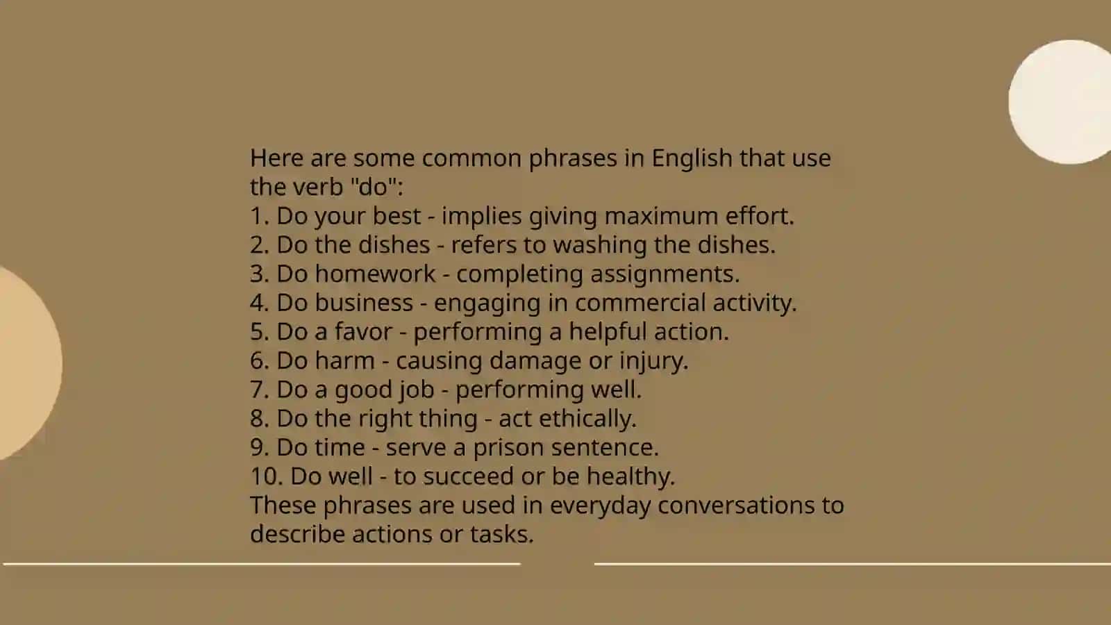 COLLOCATIONS WITH DO AND MAKE 4