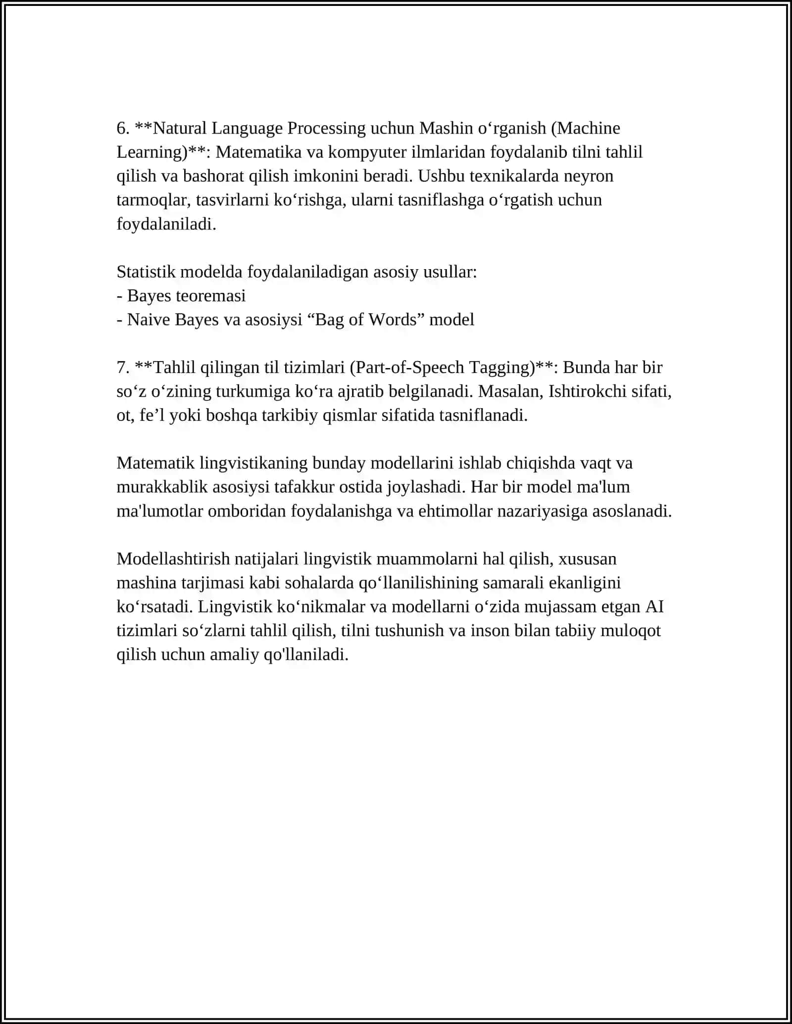 LINGVISTIK MASALALARNI MATEMATIK USULLAR BILAN YECHISH YOʻLLARI 4