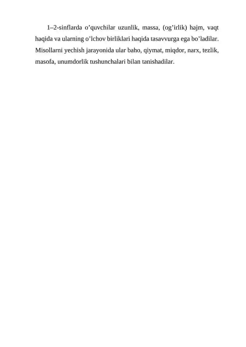 Boshlang‘ich sinflarda asosiy miqdorlarni o‘rgatish metodikasi 4