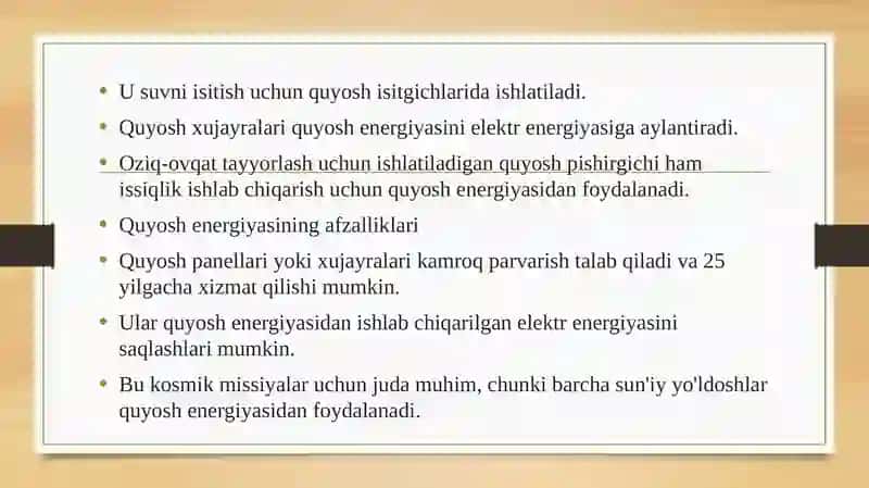 Noan’anaviy energiya ishlash chiqarish korxonalari investitsiya loyihalari 4