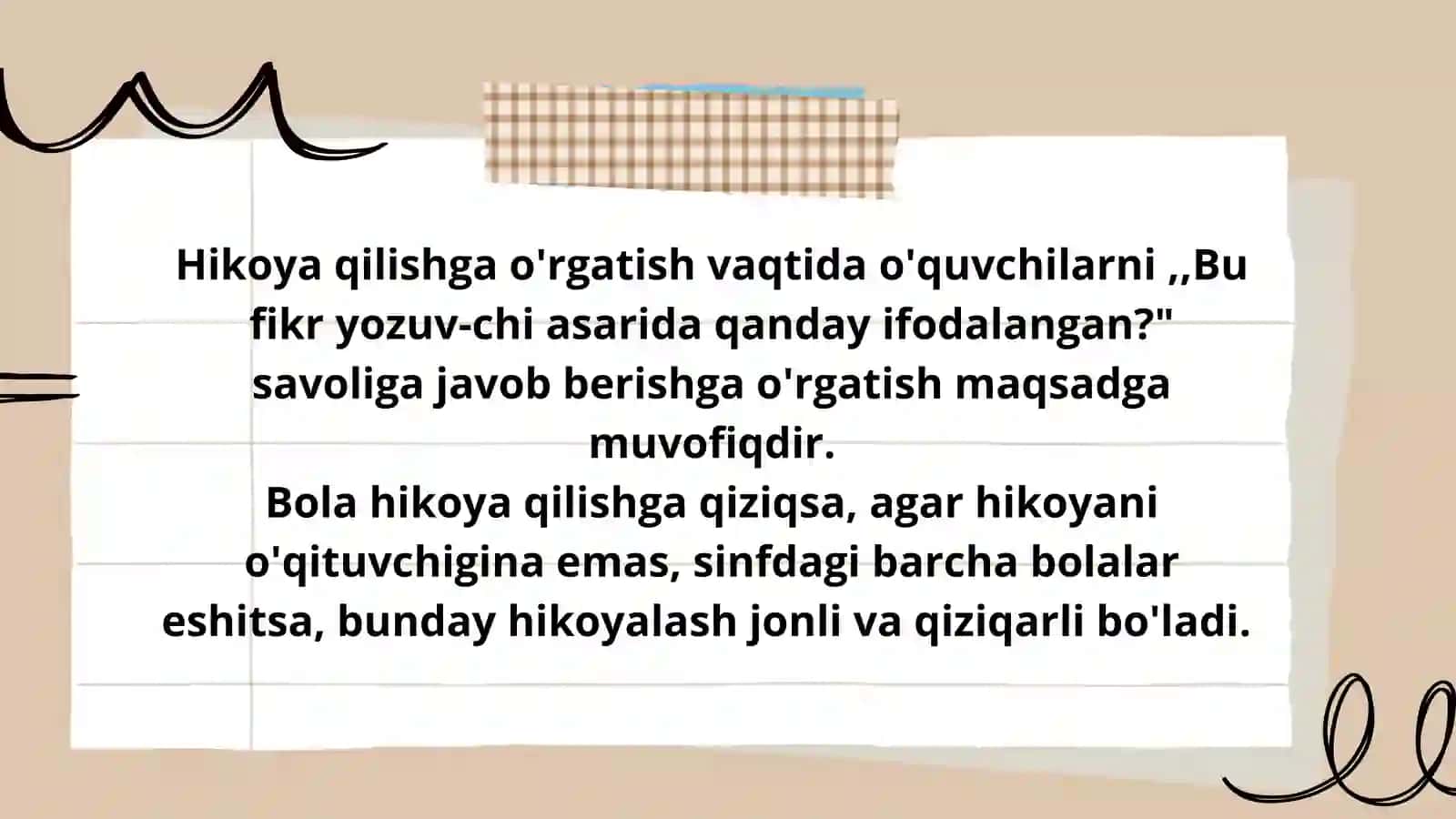 To'liq yoki matnga yaqinlashtirib qayta hikoyalash va bayon 4