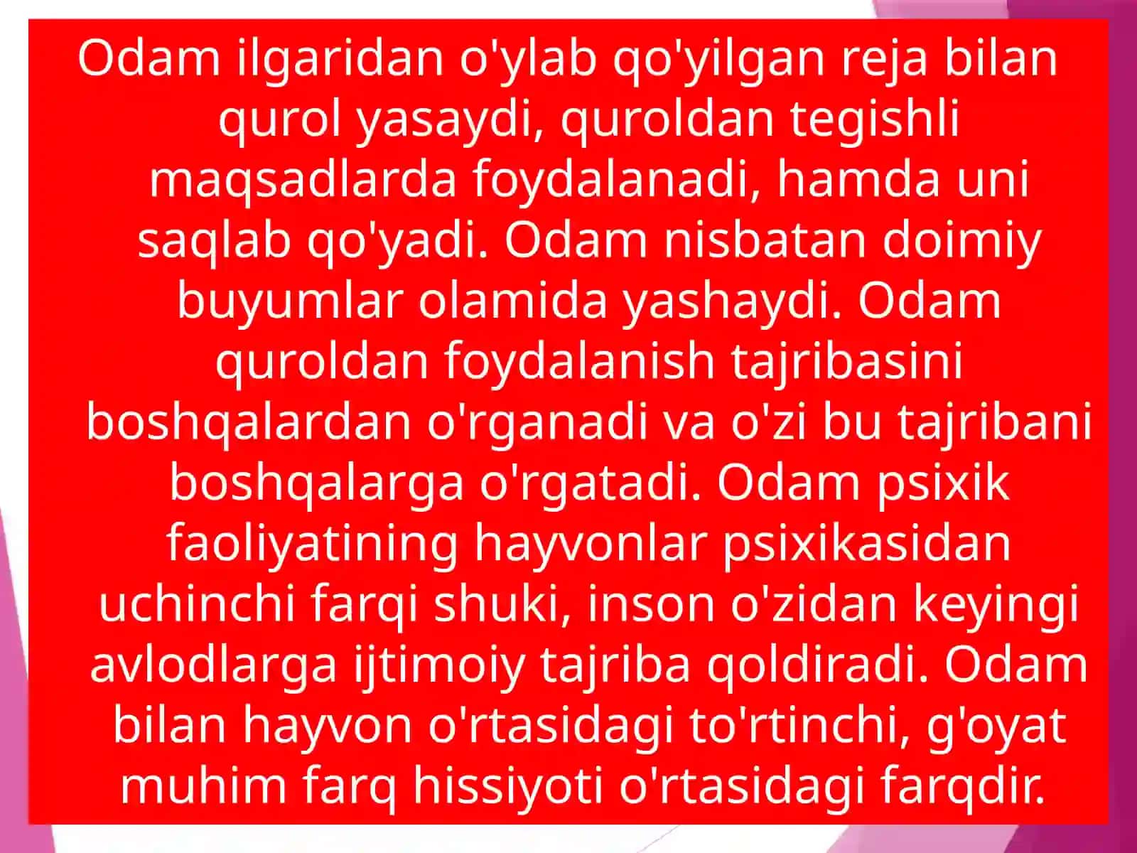 Inson psixikasining ontogenezda rivojlanishi 4