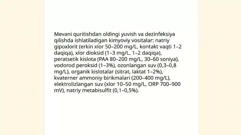 Kimyoviy ishlov berish orqali quritish usullari 4