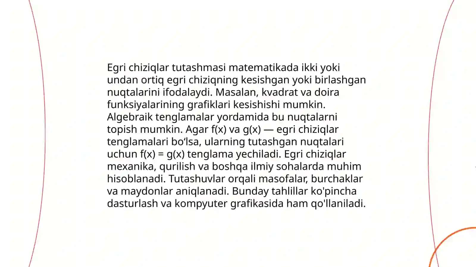 Muhandislik grafikasi fanidan. Mavzu:Tutashmalar 4