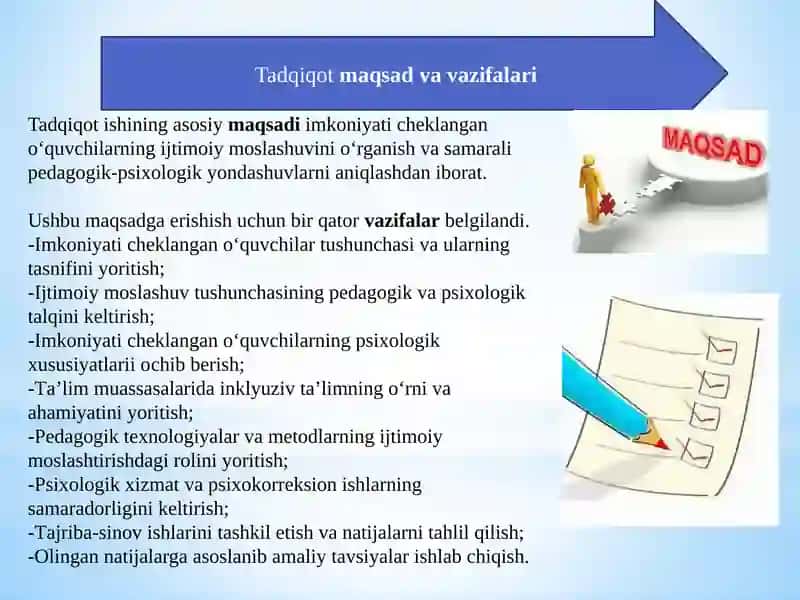 IMKОNIYАTI СHЕKLАNGАN О‘QUVСHILАRNI IJTIMОIY MОSLАSHTIRISHNING PЕDОGОGIK-PSIXОLОGIK JIHАTLАRI 4