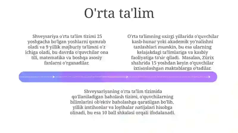 Shveytsariya ta'lim tizimi 4