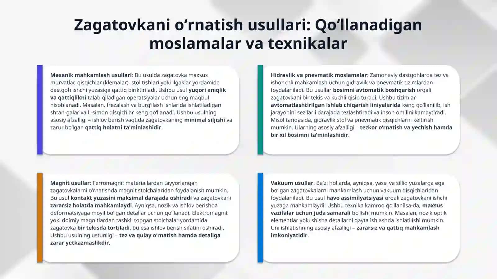 Oʻquv ustaxonasi fani 4