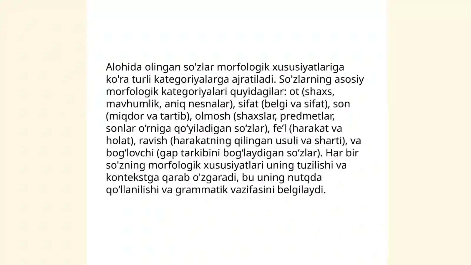 Alohida olingan so'zlar 4