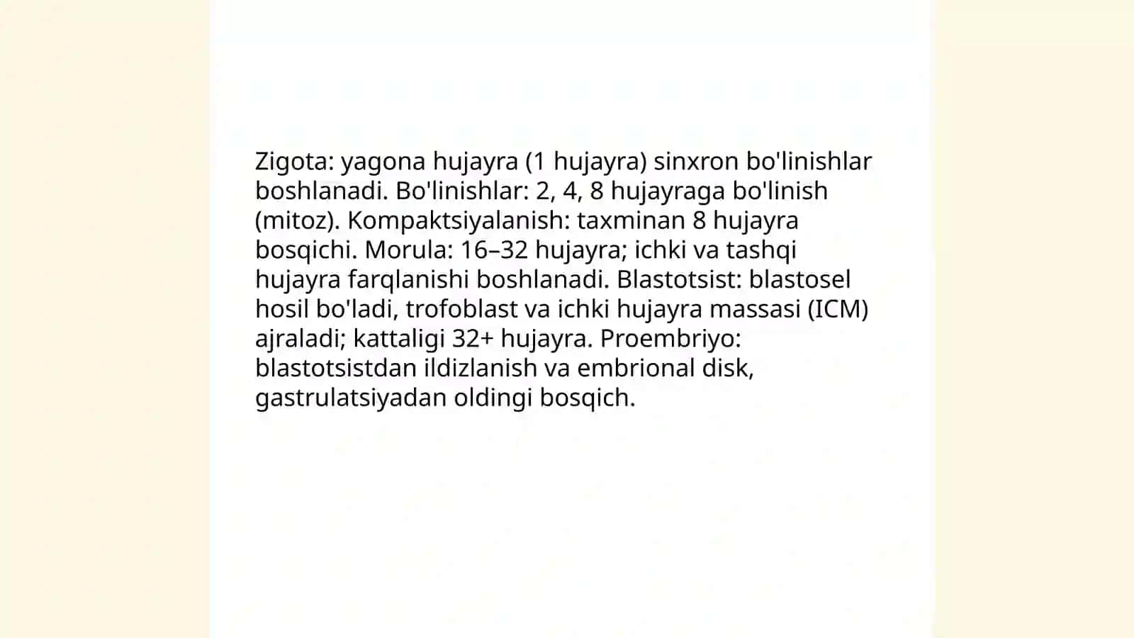 Proembrional rivojlanishning umumiy qonuniyatlari 4