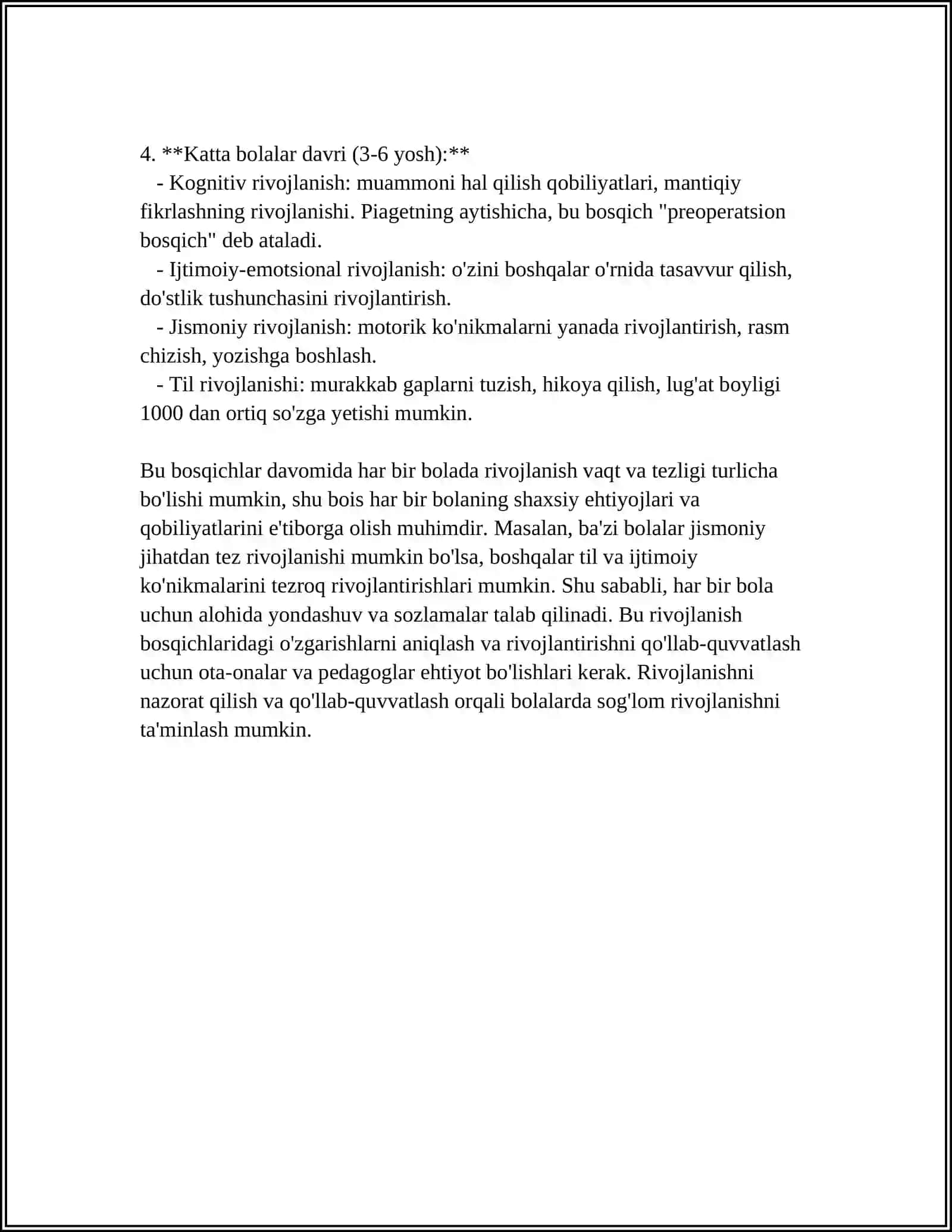 ILK BOLALIK DAVRI VA UNING PSIXOLOGIK XUSUSIYATLARI 4
