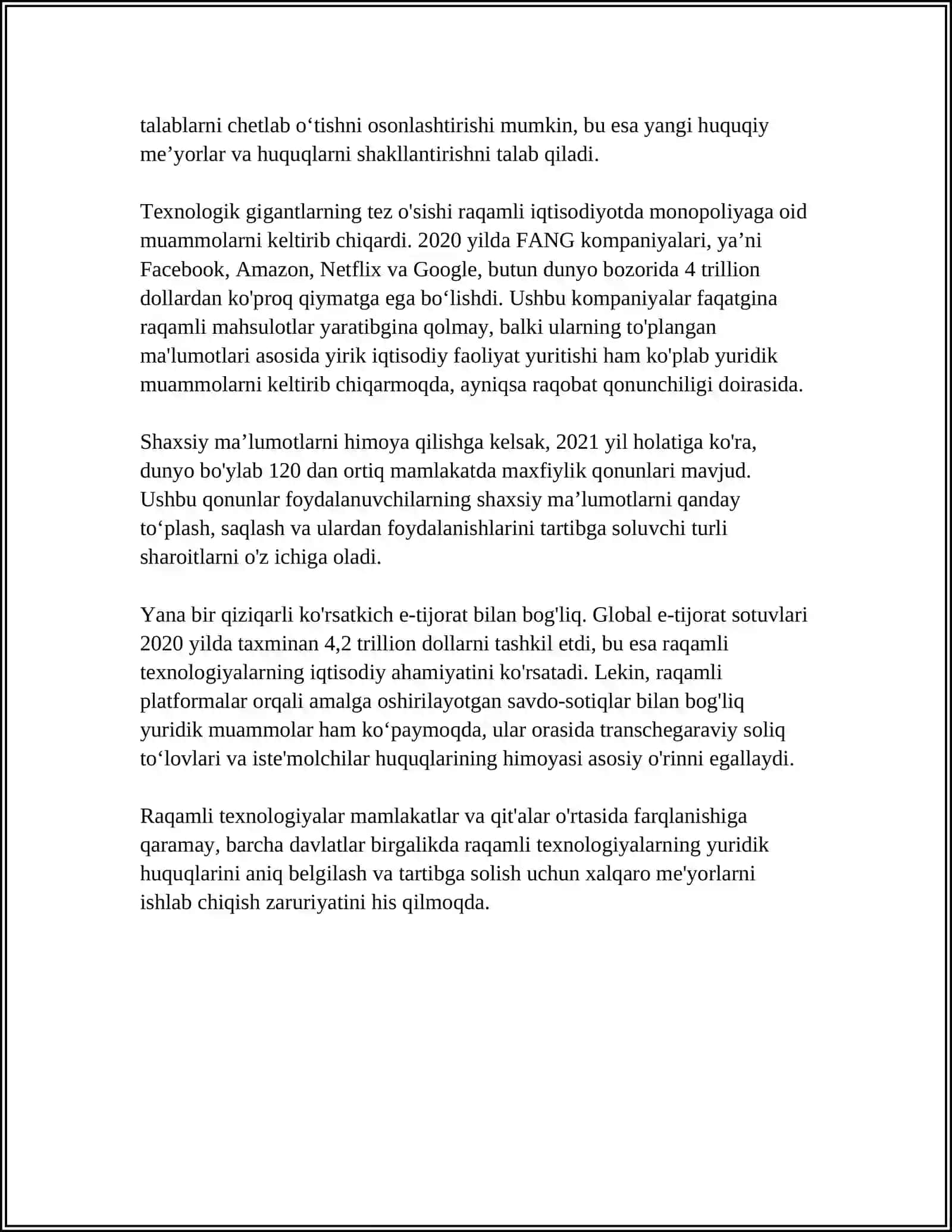 TEXNOLOGIYANI HUQUQDAGI ROLI. YURIDIK TEXNOLOGIYA YURIDIK TALIMDA 4