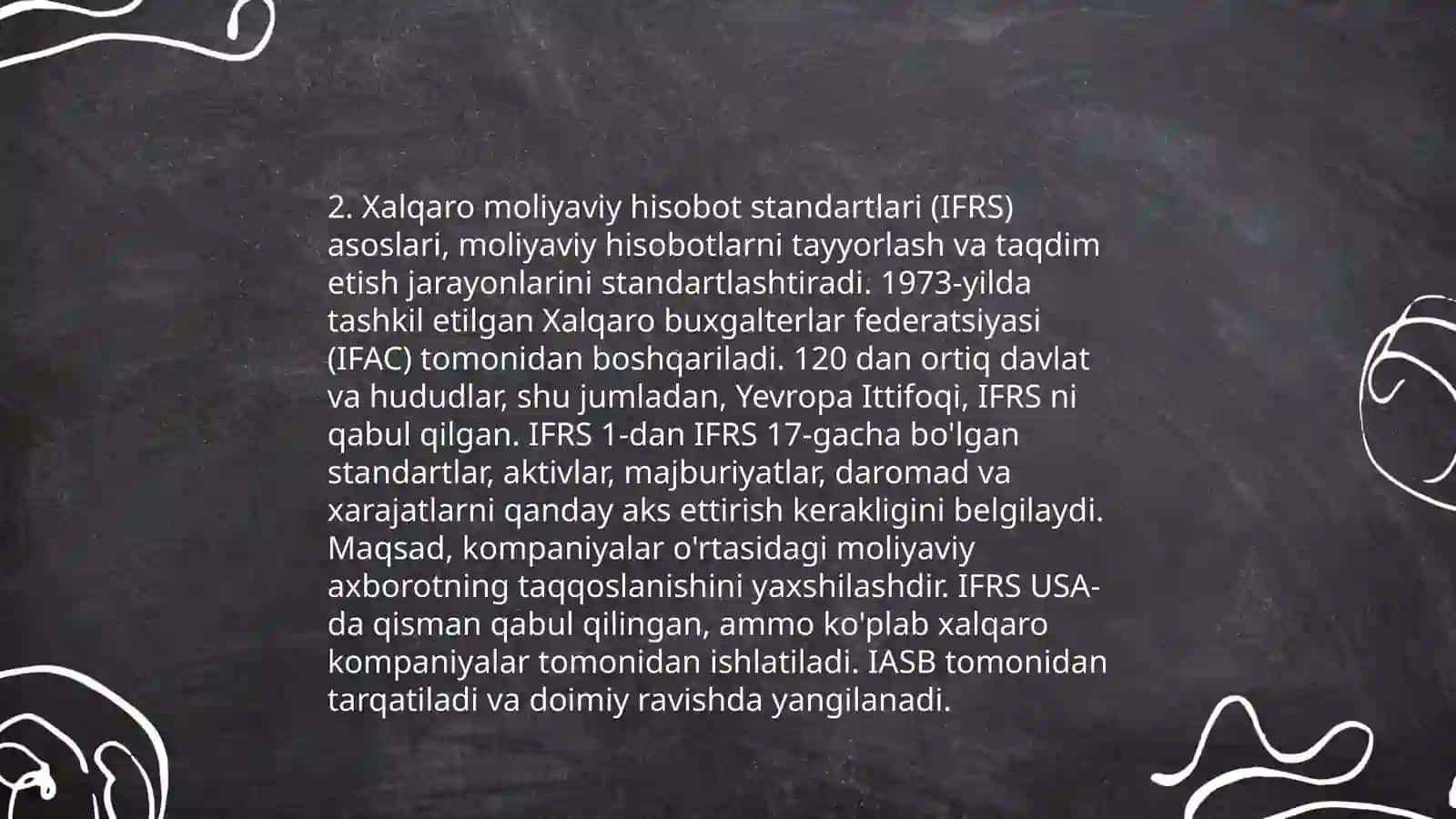 Moliyaviy hisobotni tuzishda milliy va xalqaro standartlarning moliyaviy hisobot mazmuniga ta’siri 4