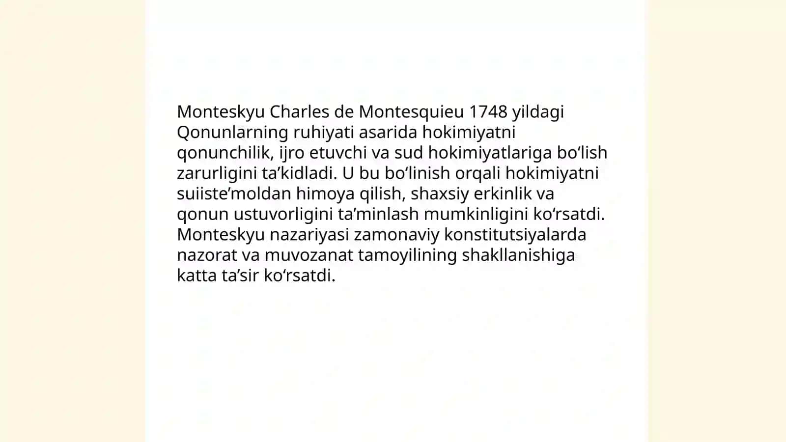 Hokimiyat bo'linishi prinsipi 4