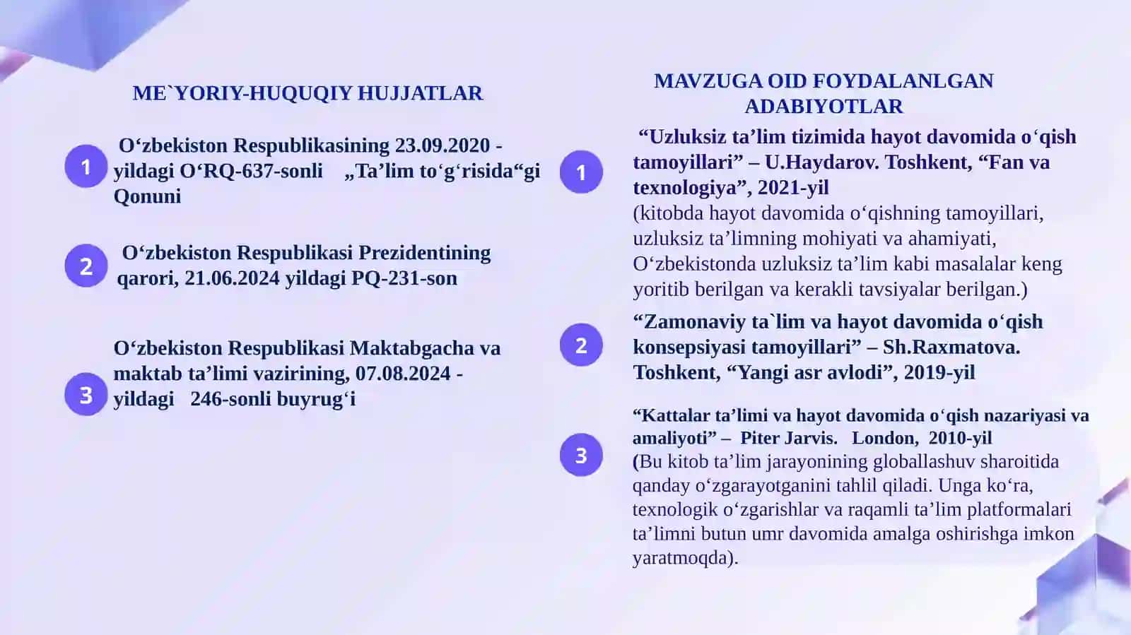 MAKTABDA “HAYOT DAVOMIDA O‘QISH” TAMOYILINI JORIY ETISH 4