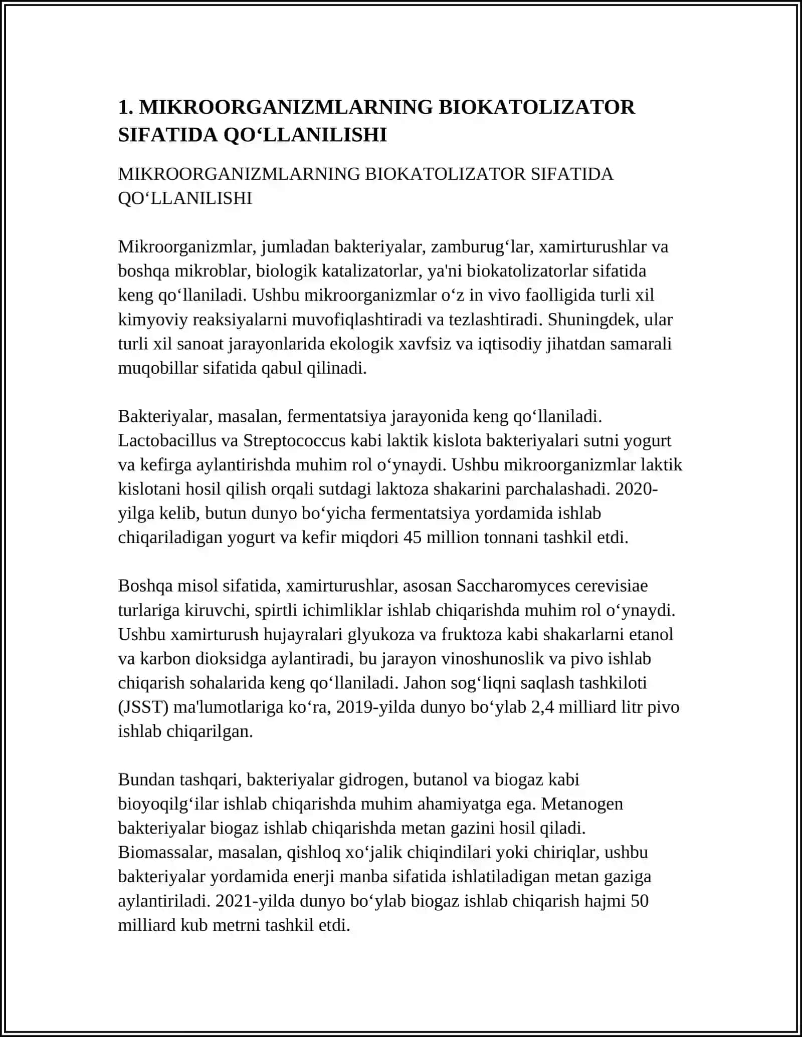 MIKROORGANIZMLARNI BIOTEXNOLOGIYADA QÓLLANILISHI 4