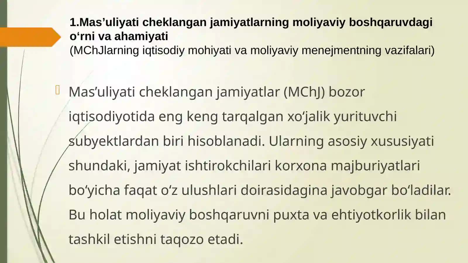 Masuliyat cheklangan jamiyatlarda moliyaviy menegment xizmatlari 4