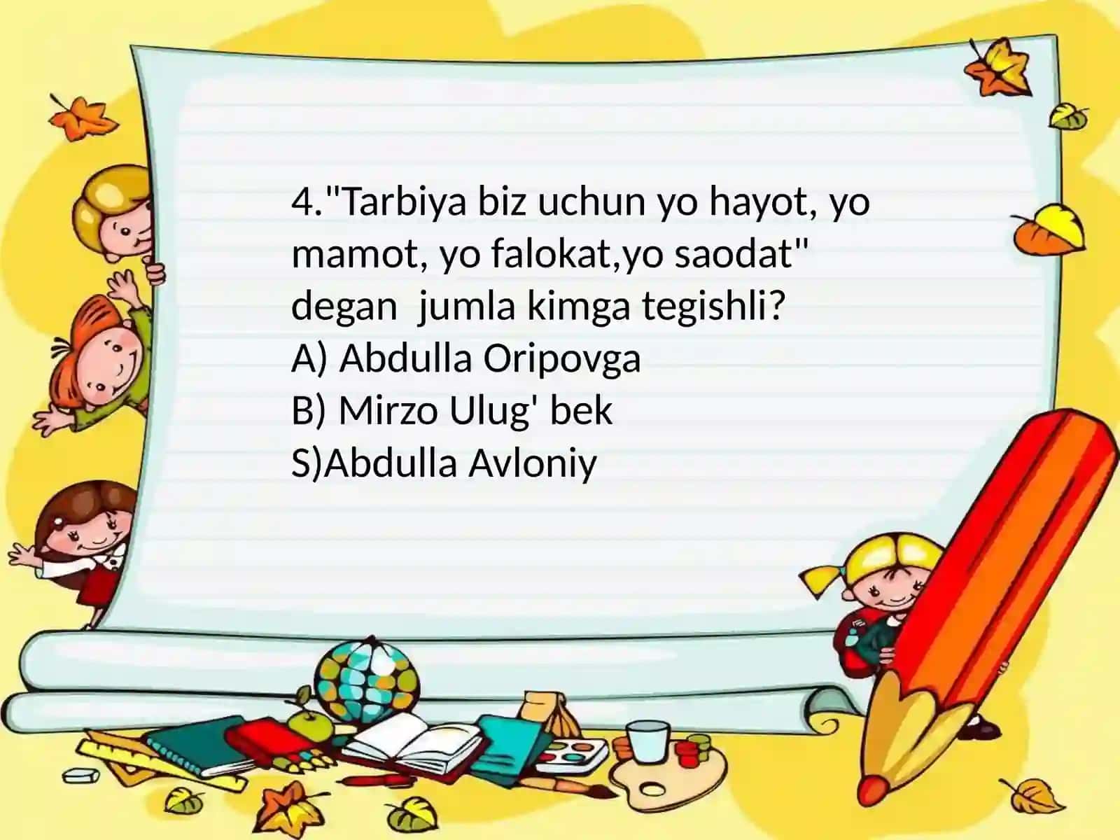 Tarbiya 2- sinf 4