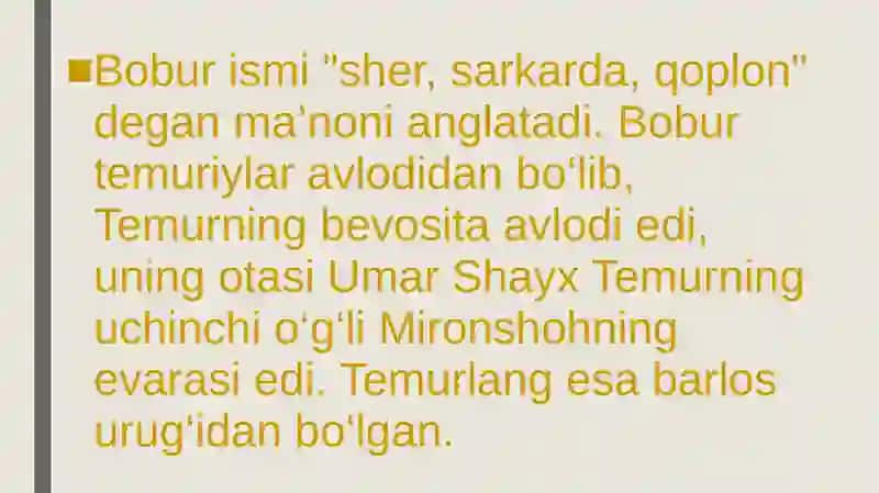 Zahiriddin Muhammad Bobur 4