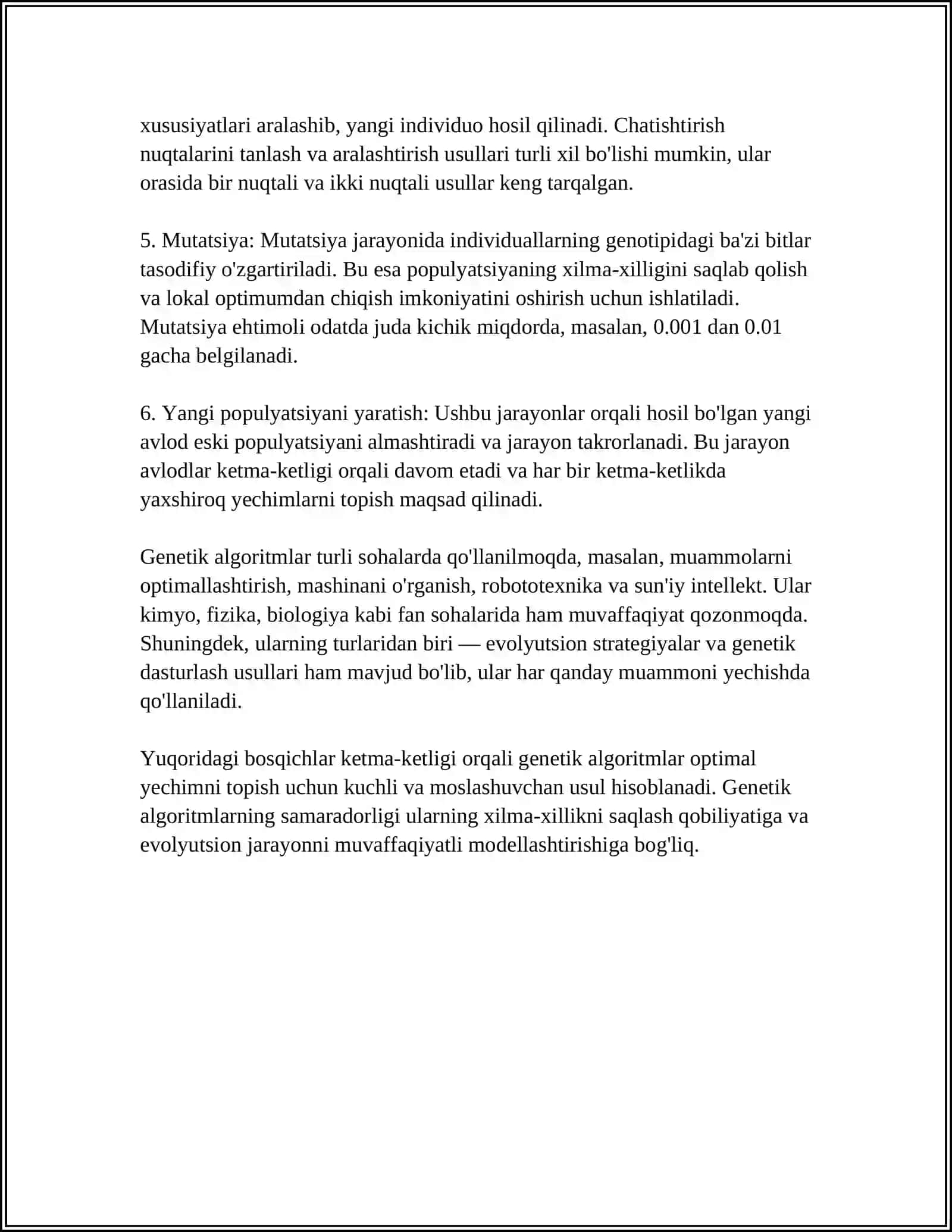 Genetik algoritmlar 4