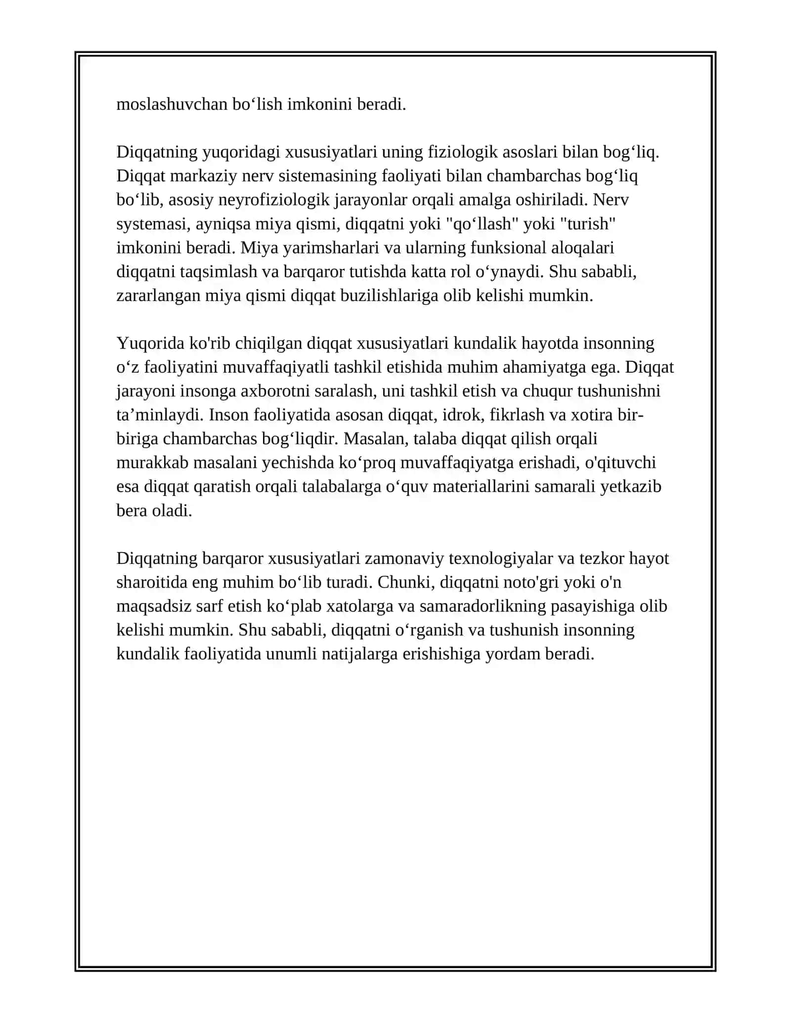 DIQQAT HAQIDA TUSHUNCHA VA UNING NERV FIZIOLOGIK ASOSLARI 4