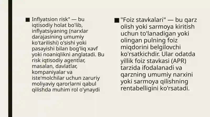 Moliyaviy risklar tushunchasi mazmuni funksyalari  va xossalari 4