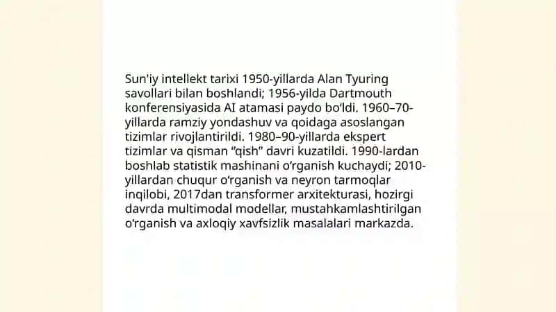 Sun'iy intellekt tushunchasi va asosiy taʼrifi 4