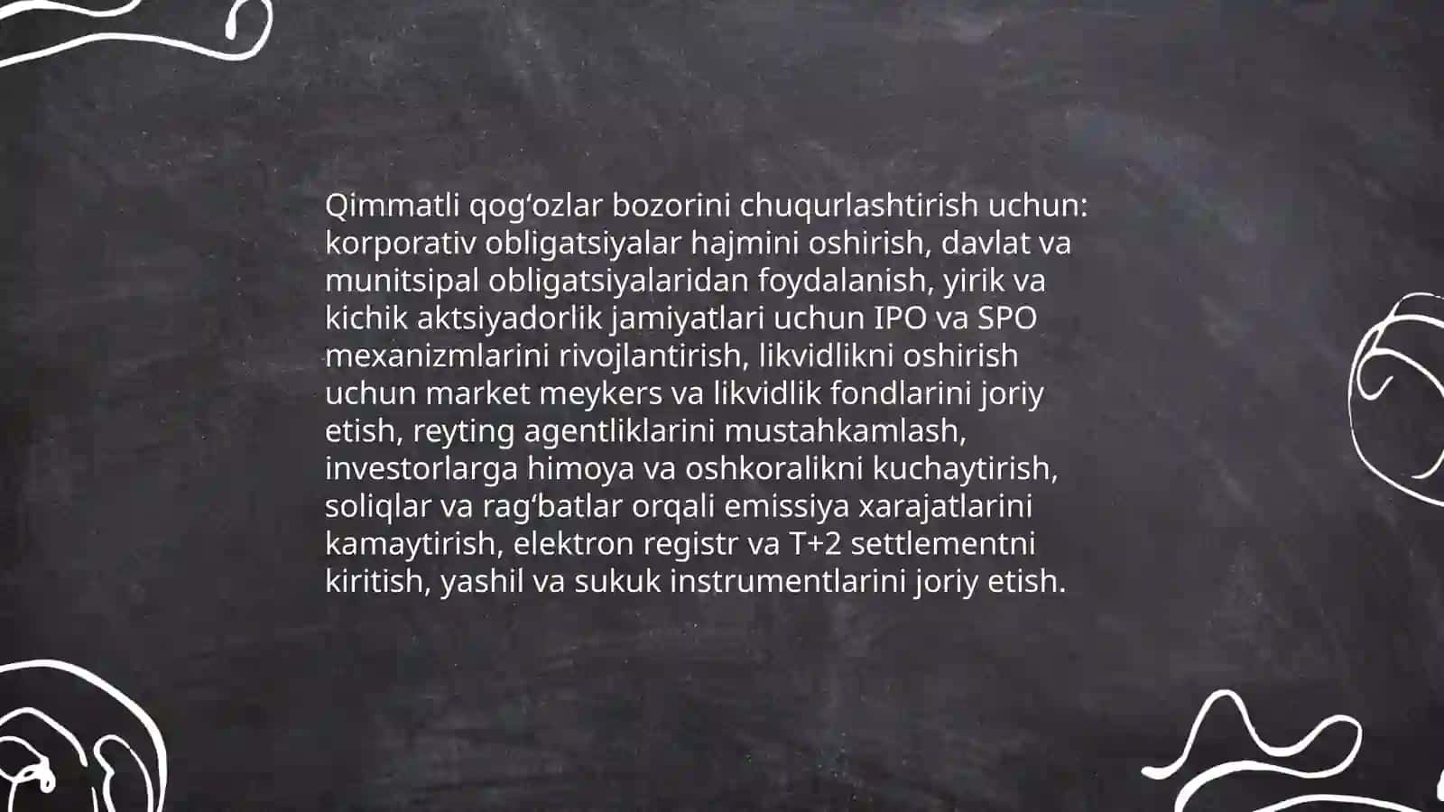 O‘zbekiston moliya bozorini rivojlantirish istiqbollari 4