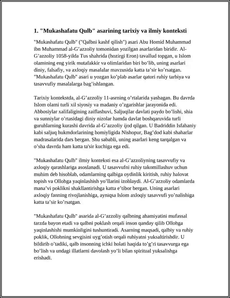 "Mukashafatu Qulb" asarining tarixiy va ilmiy konteksti 4