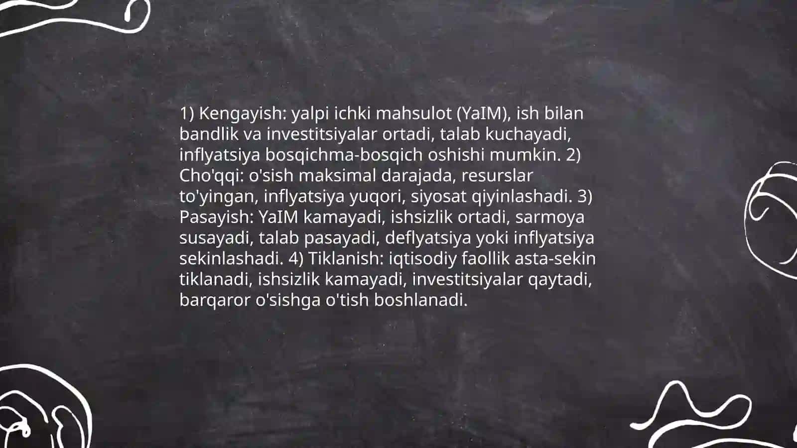 Iqtisodiyotning sikilligi 4