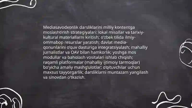 Yangi Oʻzbekistonda Mediasavodxonlik va axborot madaniyati fanining ôrni va ahamiyati 4