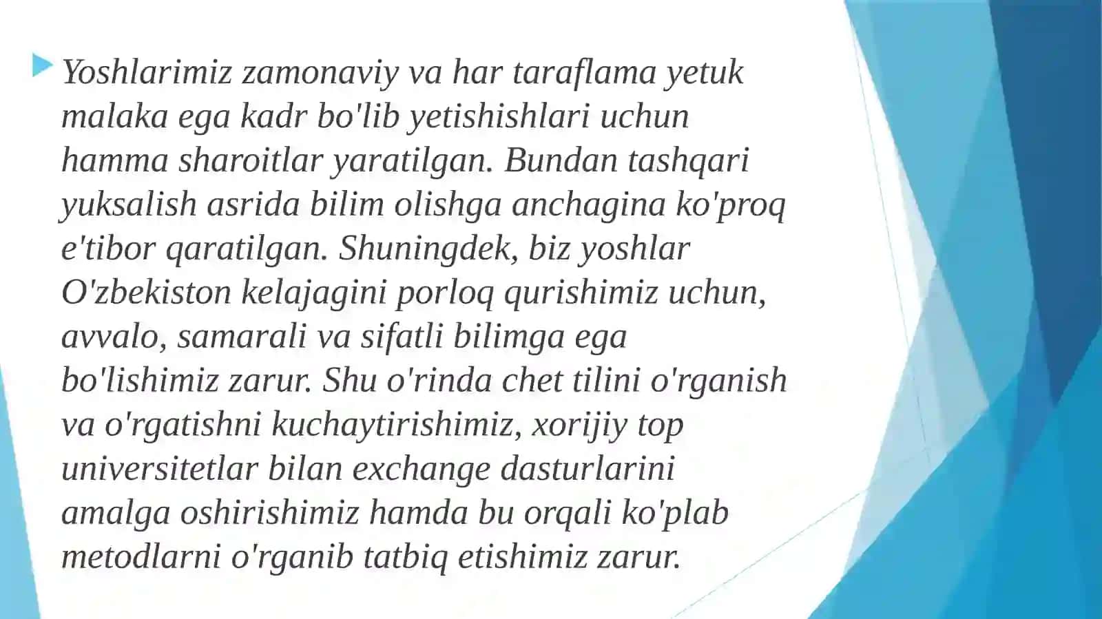 Maktabgacha ta’lim tashkiloti guruhlarida ingliz tili o’rgatish metodikasi fanining predmeti va vazifalari 4