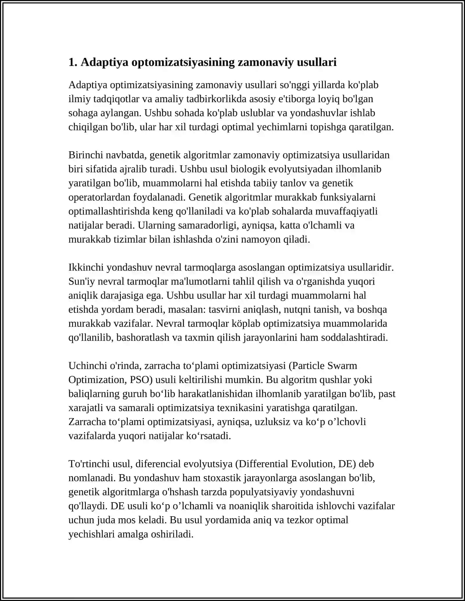 MOY ISHLAB CHIQARISHNI ZAMONAVIY USULLARI, HORIJIY TEXNOLOGIYALAR 4