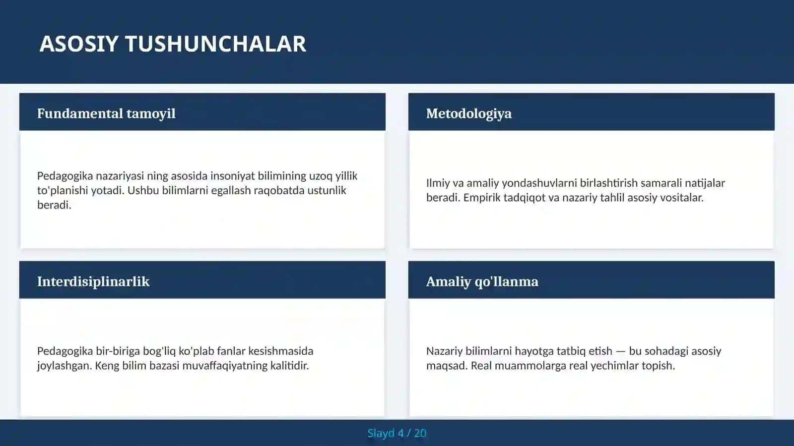 Pedagogika nazariyasi 4