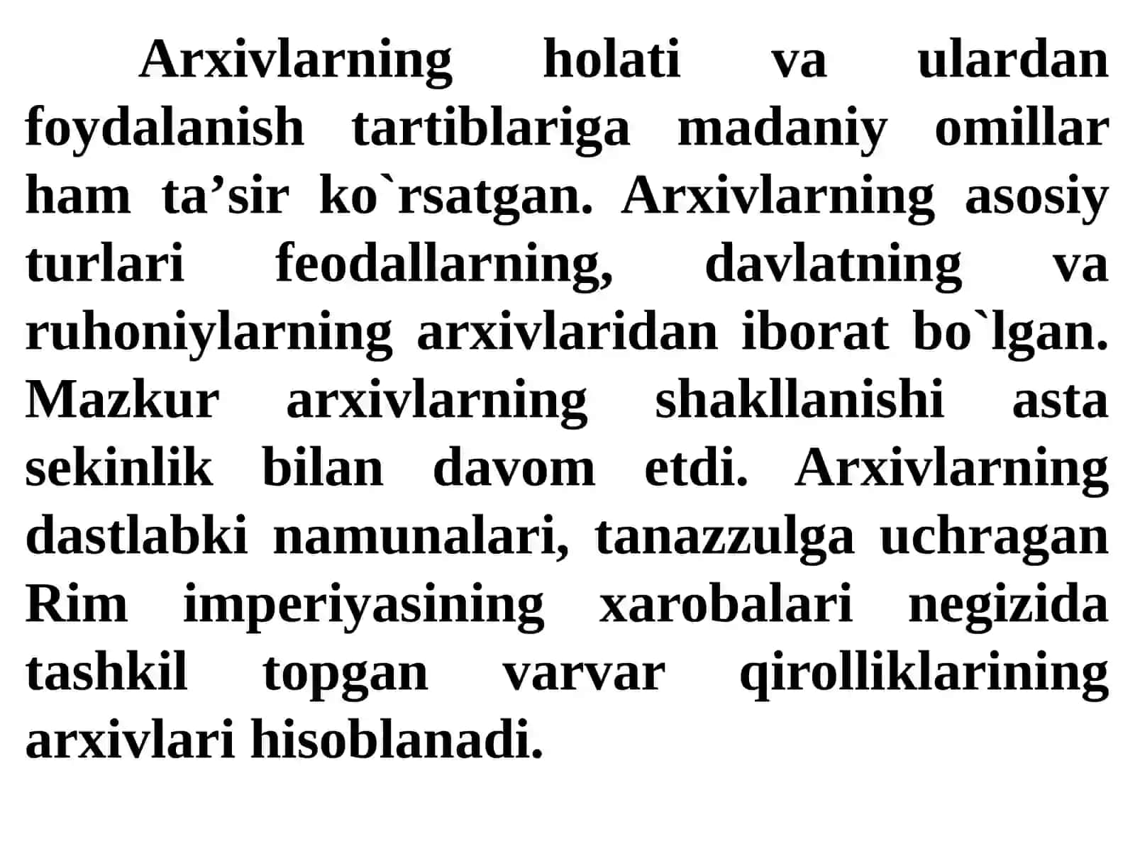 13-mavzu: Ilk o`rta asrlarda G’arbiy Yevropada arxiv ishi 4
