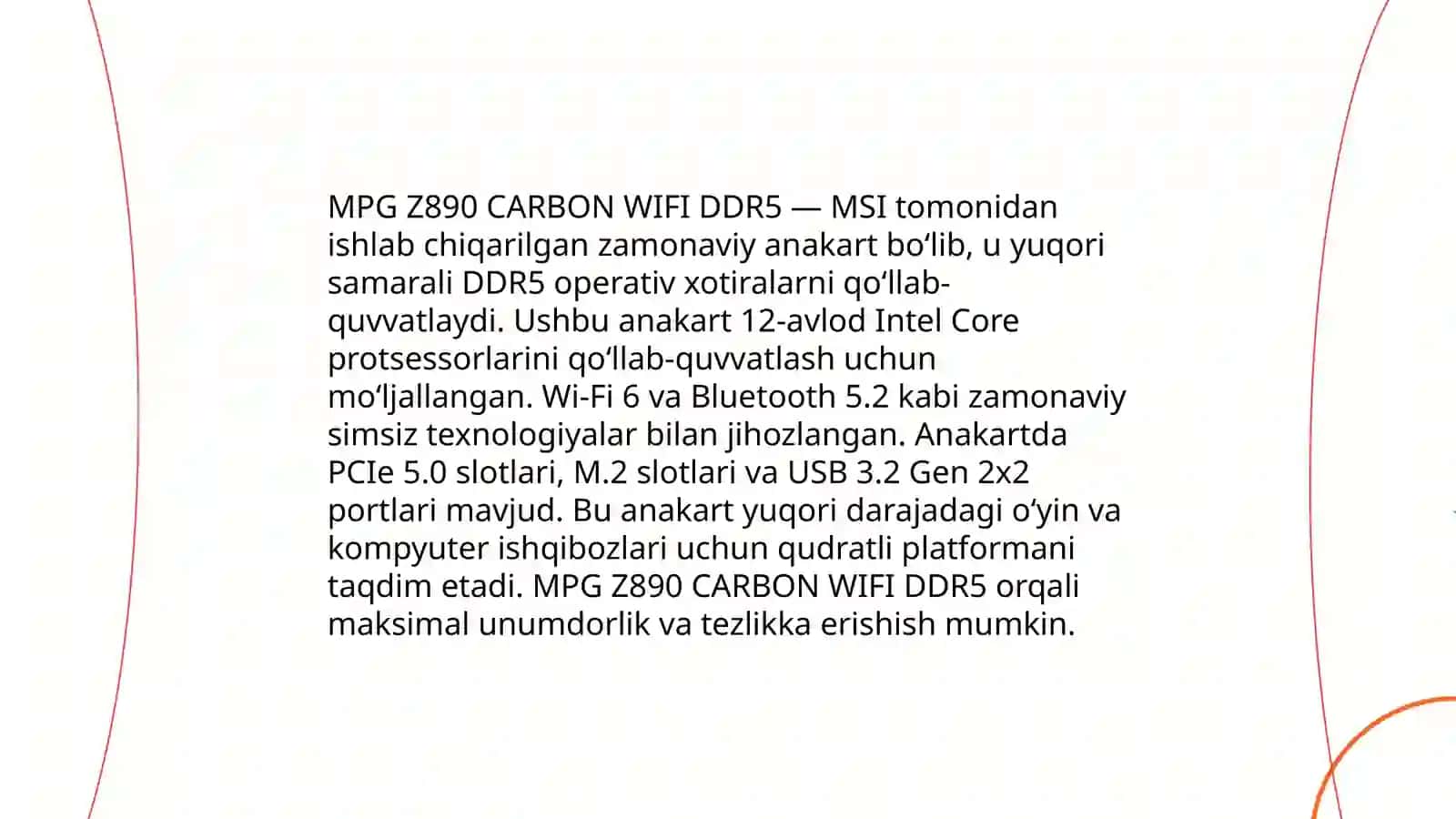 Ona plata MB MSI MPG Z890 CARBON WIFI DDR5 4