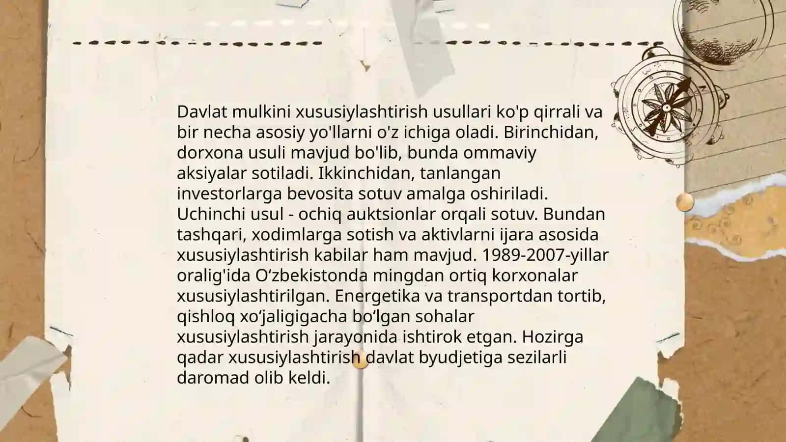 Mulkchilik shakllari oʻzgarishining yoʻllari va usullari 4