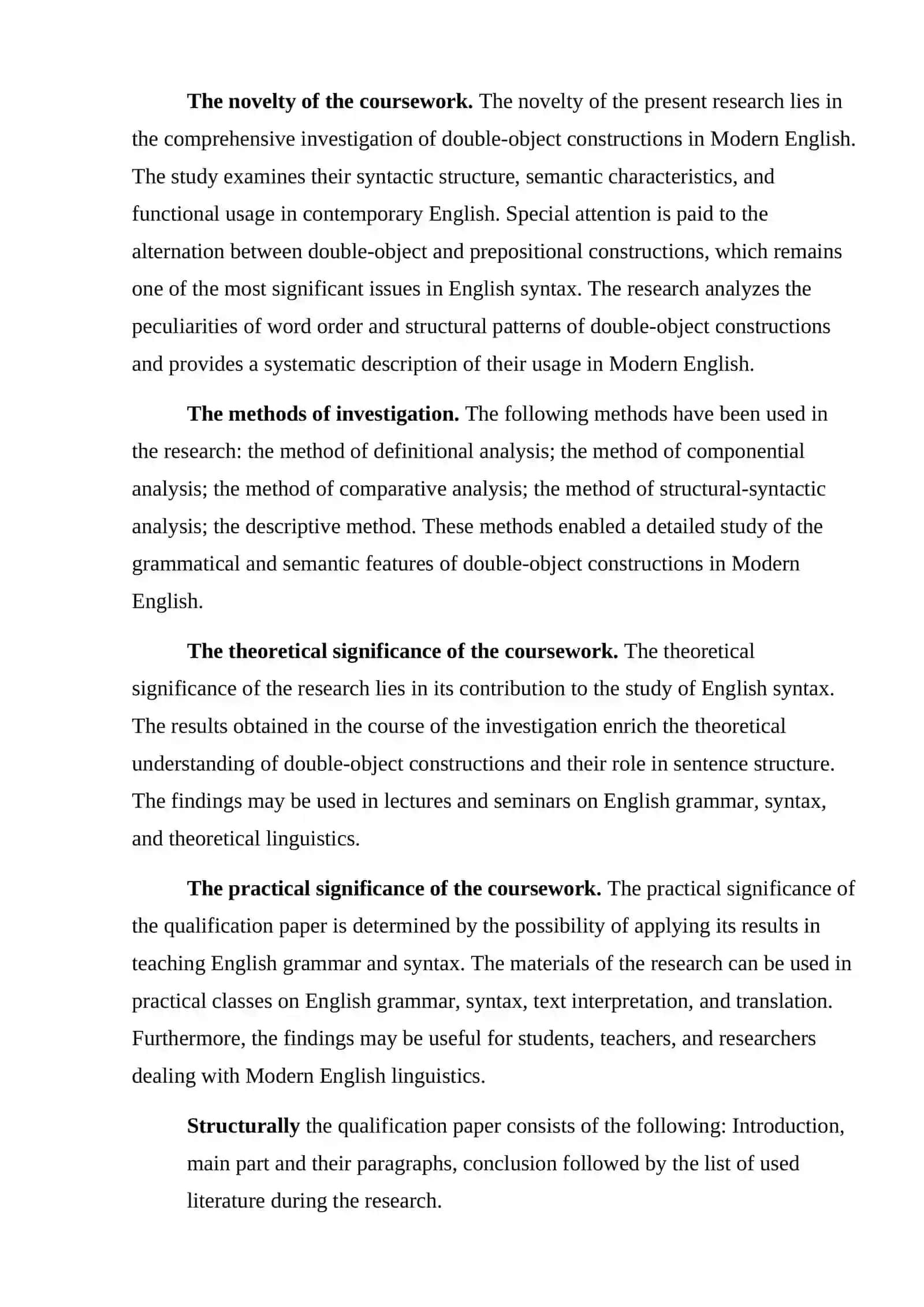 The Syntax of Double-Object Constructions in English 4