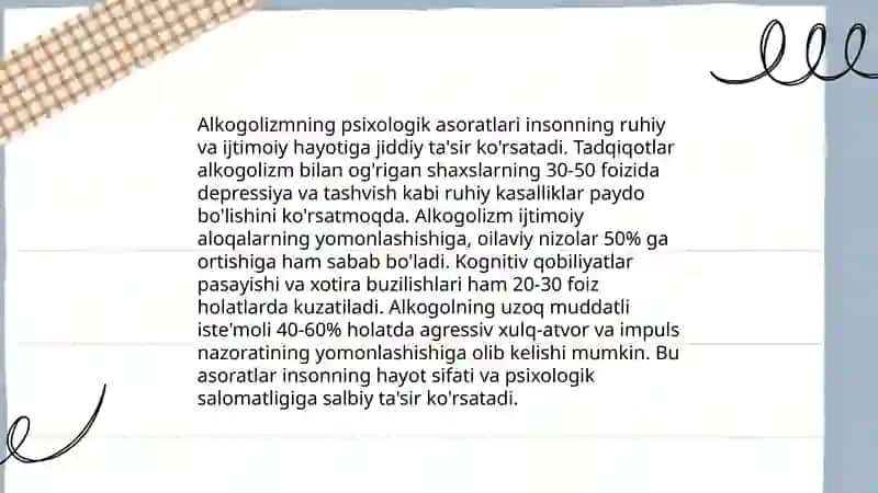Alkogolizm va uning asoratlari 4