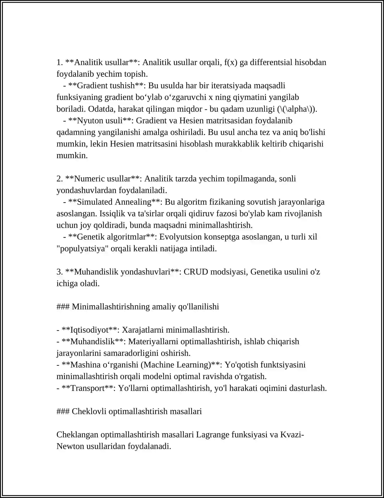 MINIMIZATSIYA OPERATORI 4