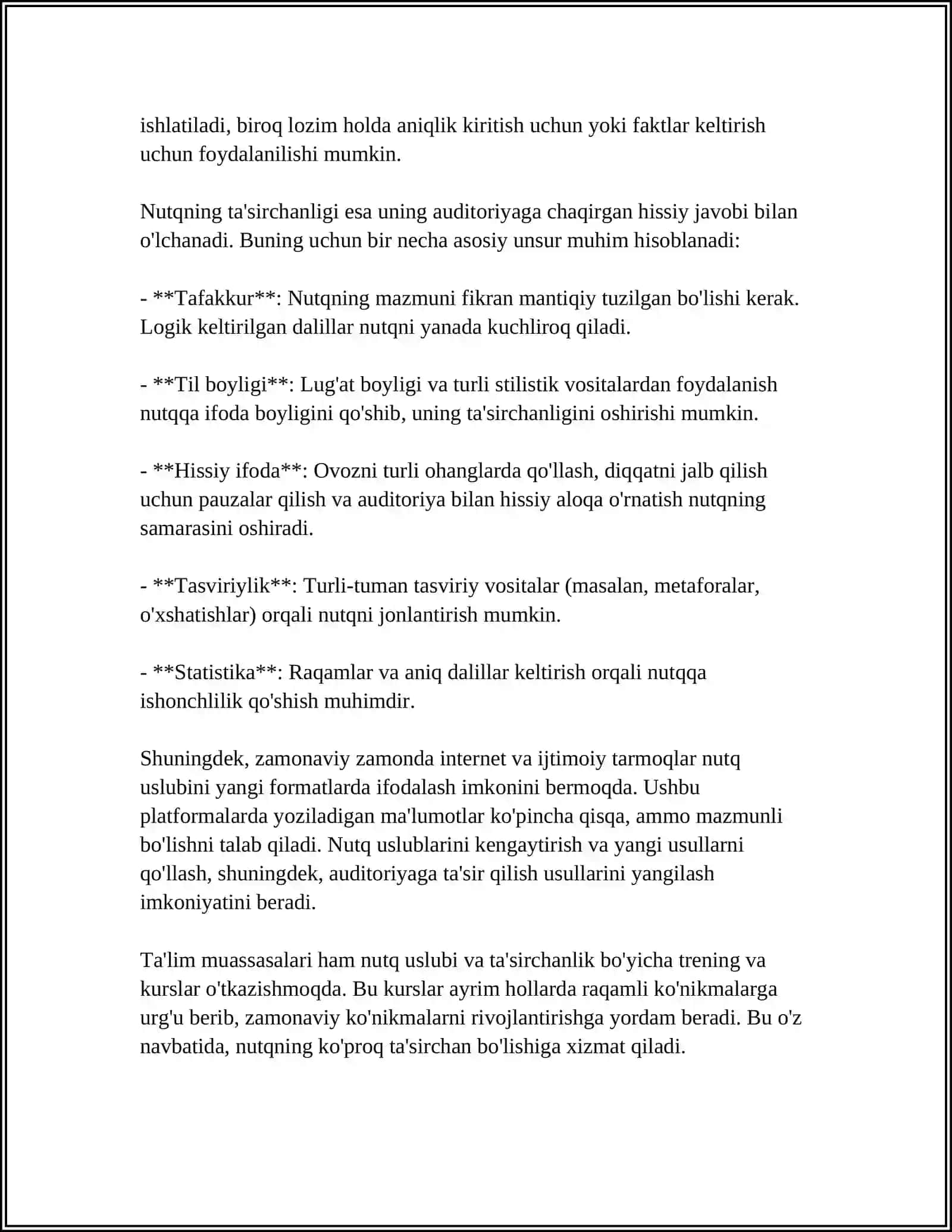 HARBIY RAHBAR MAHORATIDA NUTQ TEXNIKAZI VA NOTIQLIK MADANIYATI 4