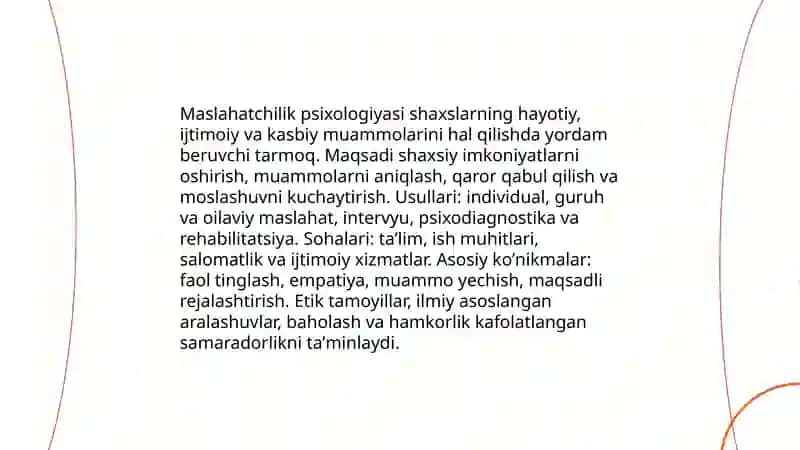 Hozirgi zamon psixologiyasining tarmoqlari 4