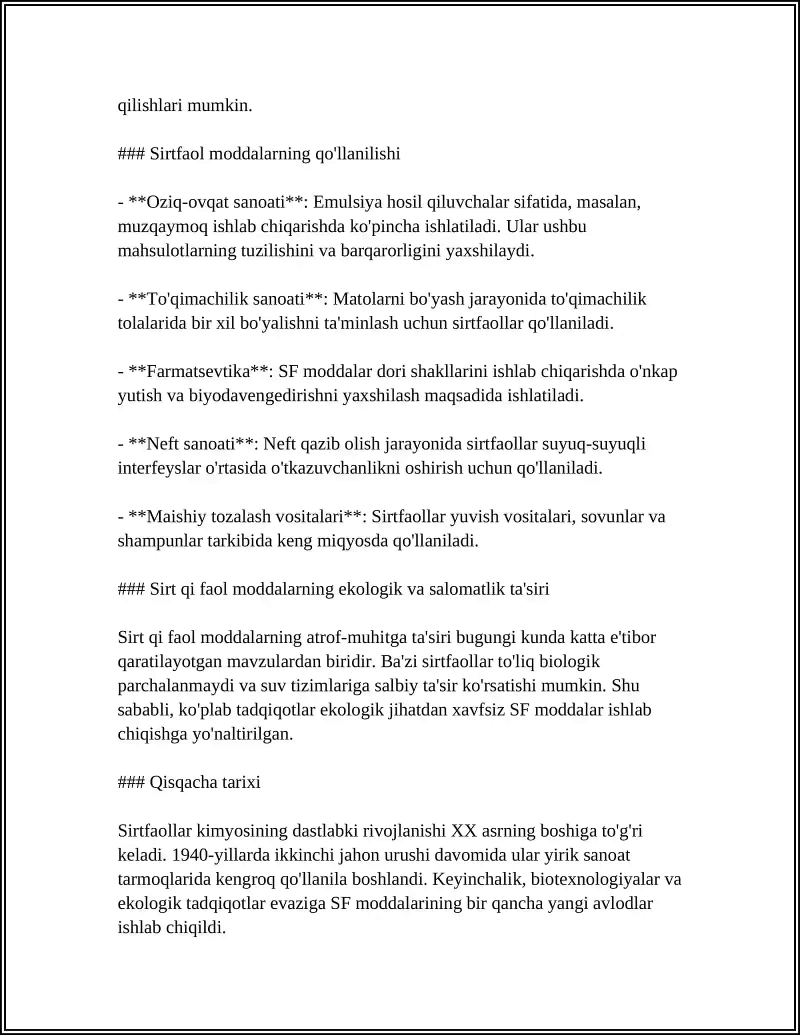 SURFAKTANT SINTEZINI OSHIRUVCHI YANGI AVLOD MODDALARI 4