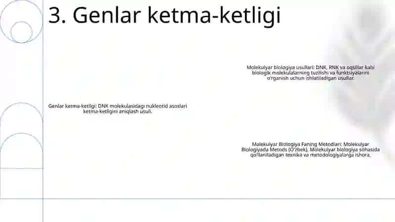 Malekulyar Biologiya Fanining Metodlari 4