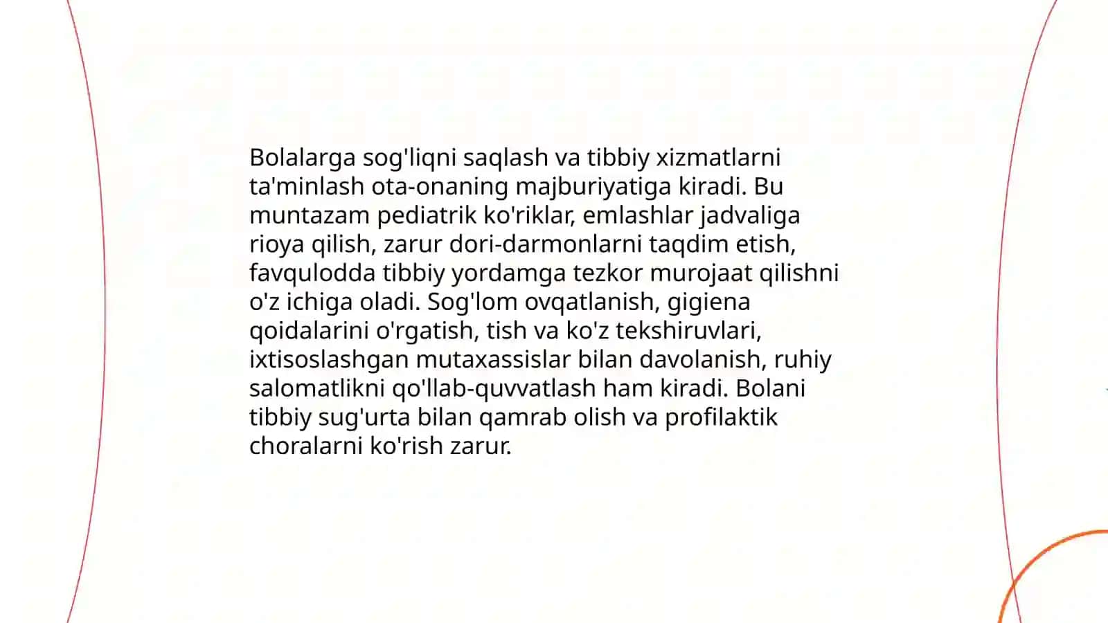 Ota-onalarning farzand oldidagi majburiyatlari 4