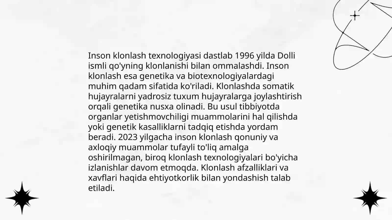 Klоnlar, klоnlashtirish, klinik ahamiyati 4