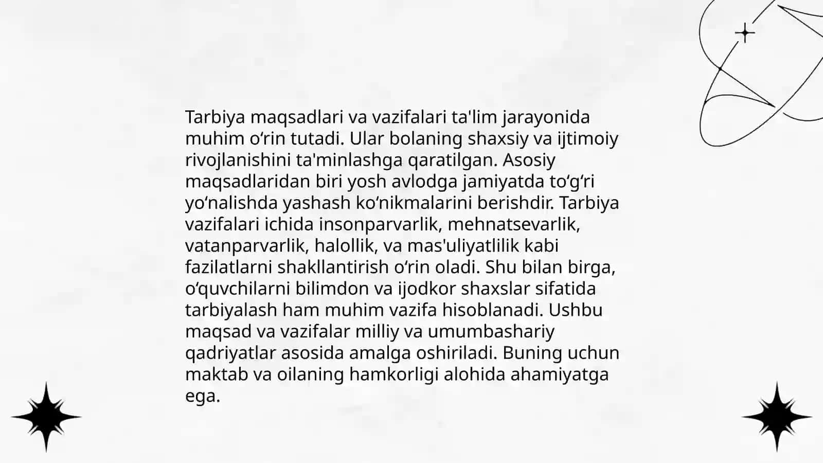 Tarbiya jarayonining mohiyati va mazmuni 4