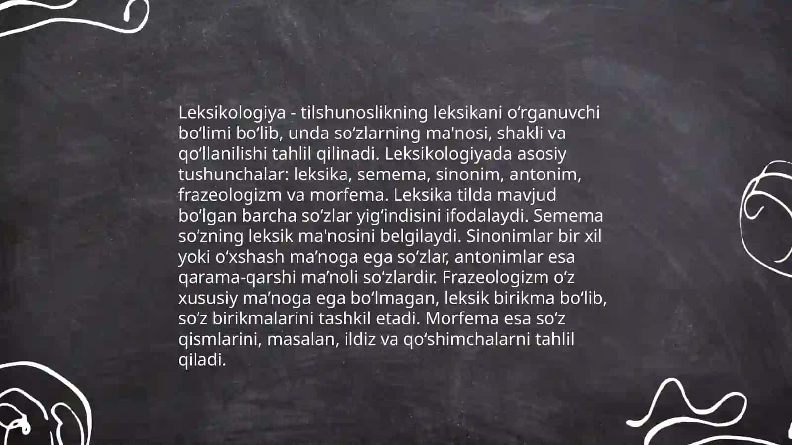 So'z turkumlari va morfologik alternatsiyalar 4