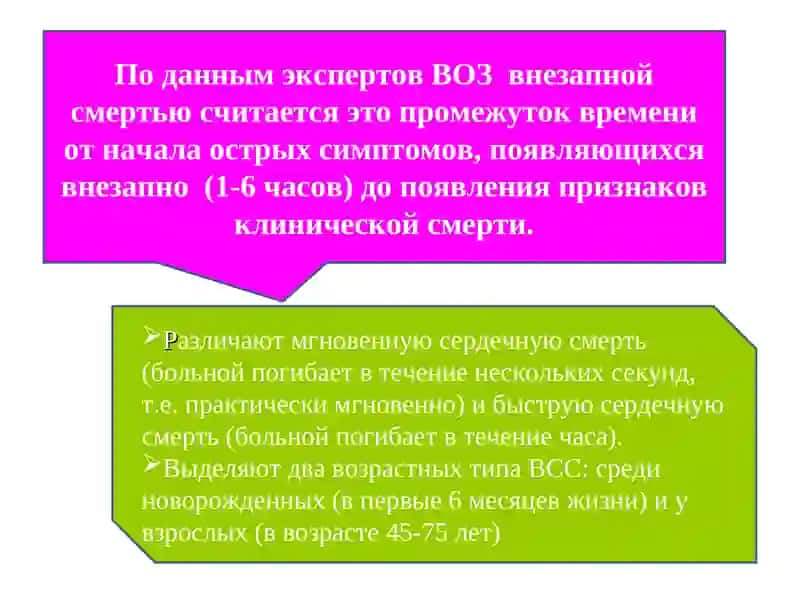 Внезапная смерть. Причины внезапной смерти 4