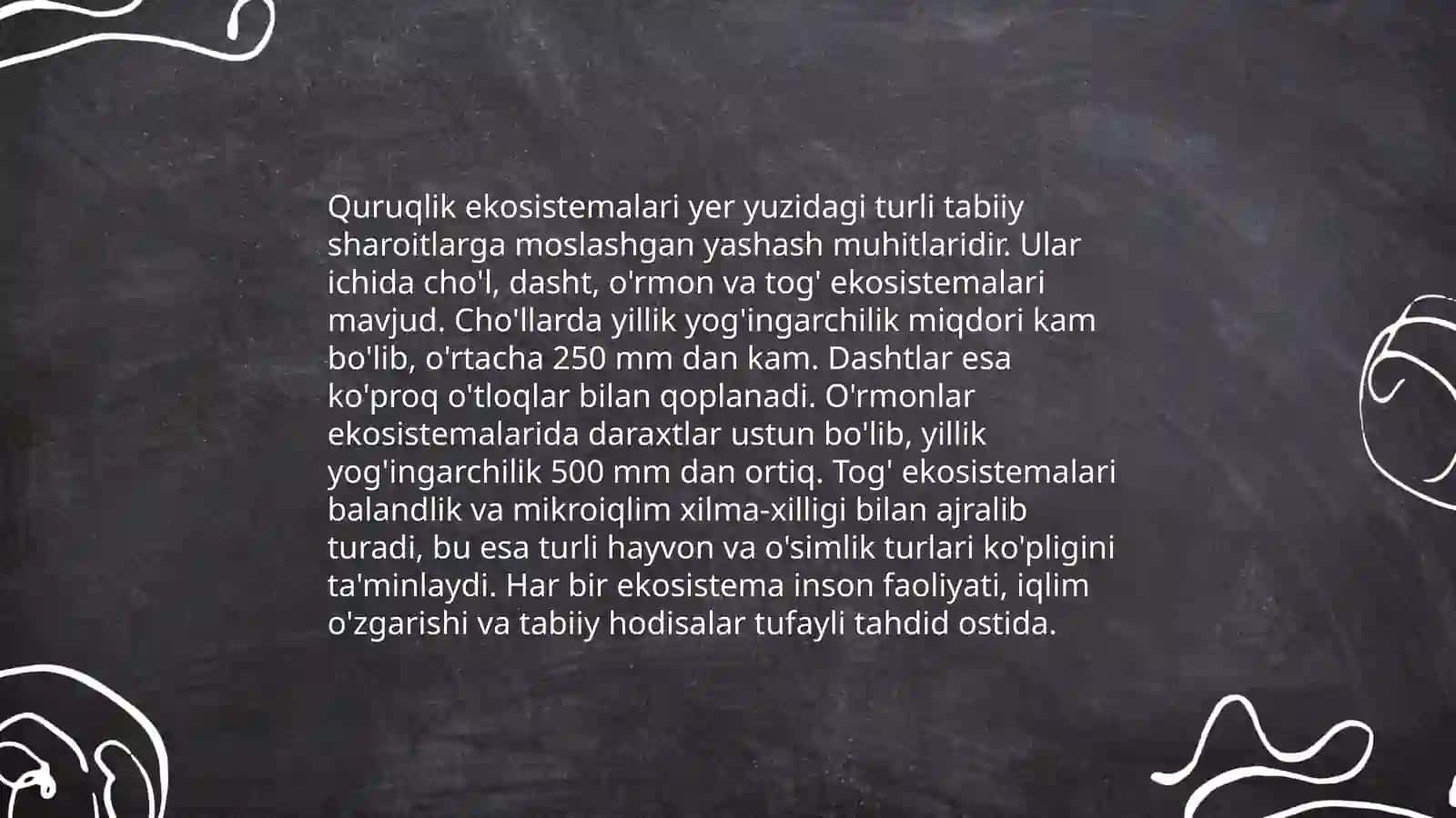 Tabiiy ekosistemalar 4